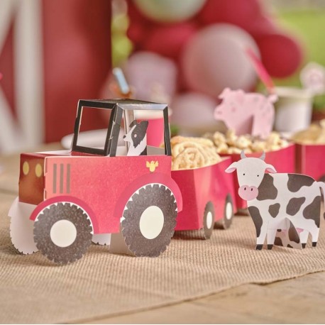 Farm Friends Tractor and Trailer Treat Stand