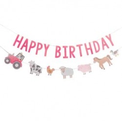 Farm Animals Happy Birthday Bunting 