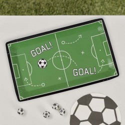 Kick Off The Party - Soccer Pitch Paper Plates (