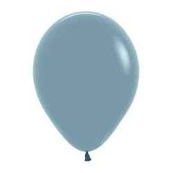 12" Plain Pastel Dusk Blue Balloon