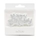 Happy birthday candle banner-Silver