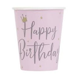 Swan Birthday Cups (pack of 8)