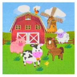 Farm animals serviettes