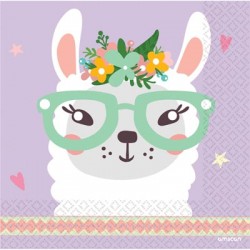 Llama themed Serviettes (Pack of 16)