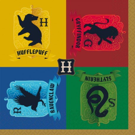 Harry Potter Hogwarts House serviettes | Harry Potter party supplies