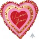 18" I Love You Pretty Hearts Foil Balloon