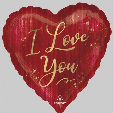 18" I Love You Pretty Rougue Foil Balloon