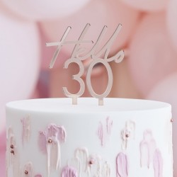 Mix It- Hello 30th Birthday Cake Topper