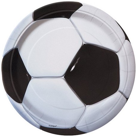 3D Soccer 9" Plate (pack of 10)