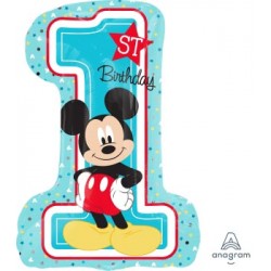 Mickey 1st Birthday SuperShape Foil Balloon