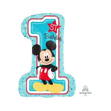 Mickey 1st Birthday SuperShape Foil Balloon