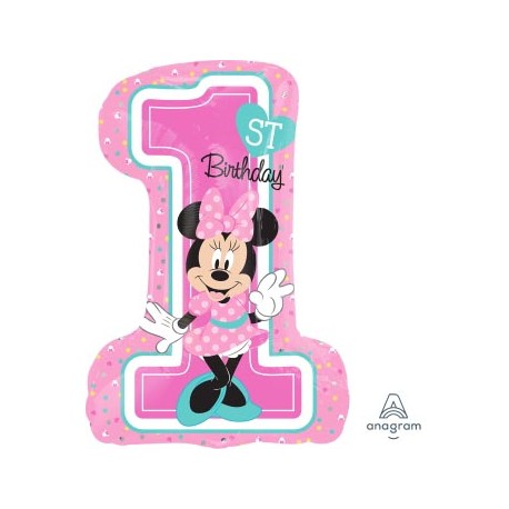 Minnie 1st Birthday SuperShape Foil Balloon