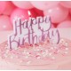 Happy birthday candle banner-Pink