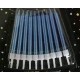 Chrome Blue Candles with Holders (pk/10)