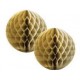 2 x Gold Honeycomb Ball (30cm & 20cm)