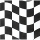 Black and White Checkered Serviettes (20 pack)