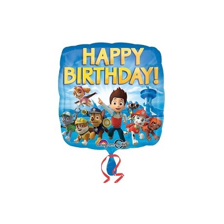 Paw Patrol Happy Birthday foil balloon 