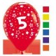 Number 5 Print Balloons.