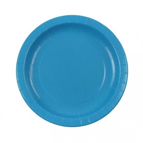Turquoise Paper Plates (pack of 8)