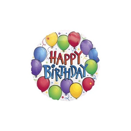 Balloon Fun Birthday foil x 1