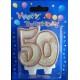 Number candle gold 50 x 1