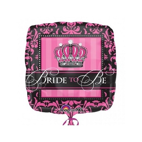 Crowned Bride to Be square foil x 1