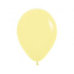 Plain Pastel Yellow Balloons- Inflate your balloons in store! 