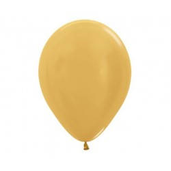 Plain Metallic Gold Balloons - Inflate your Balloons in store. 