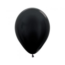 Black Metallic Balloon 12 inch - Inflation available in store. My Party Supplies Broadacres