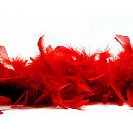 Feather Boa 40g 1.8m Red