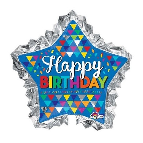 Happy birthday Star foil balloon - South Africa