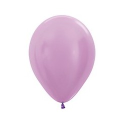 Plain Satin Pearl Lilac Latex Balloon - South Africa