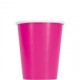 Cerise pink paper cups