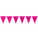 Hot Pink Plastic Flag Bunting