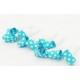 Turquoise Polka dots blowouts