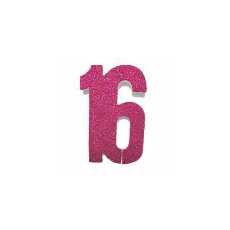 16 Poly number - Pink