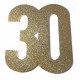 Poly 30th Gold 30cm