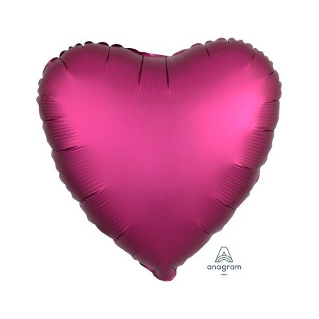 Satin Pomegranate Heart Foil Balloon