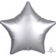 18" Satin Luxe Platinum Star Foil Balloon