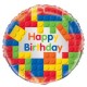 Building Blocks Happy Birthday foil balloon - www.mypartysupplies.co.za