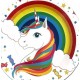Rainbow Unicorn Serviettes (pack of 20)