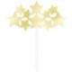 Gold Star cupcake toppers