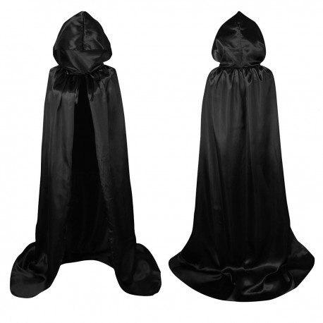 Halloween Cape Material 150cm Black with hood