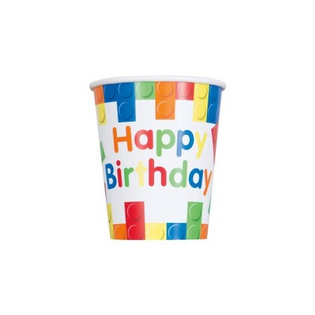 Building Blocks Cups (pack of 8)