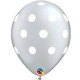 Silver Polka Dot Balloons (pack of 5)