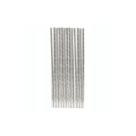 Silver Paper Straws (25pcs)