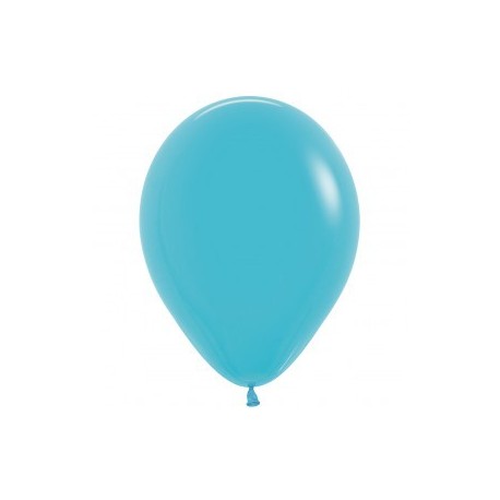 Plain Carribean Blue Balloons - Helium inflation available in store. My Party Supplies Broadacres