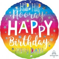 JUM: Hip Hip Hooray birthday Foil Balloon