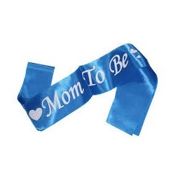 Mom to be satin sash - Beautiful baby shower supplies. - South Africa 