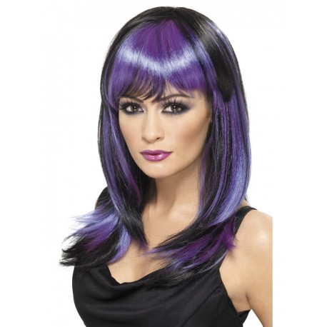 Black and Purple wig